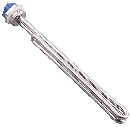 DERNORD 240V 2500W Foldback Heizelement Edelstahl Heizelement teil 1 Zoll 33.5MM Flansch BSP-Gewinde mit niedriger Wattdichte