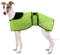 Windhunde, Wintermantel, Whippet, warmer Mantel, Outdoor-Hundebekleidung mit verstellbaren Bändern, für mittelgroße und große Lurcher Salukis Hunde in der regnerischen Jahreszeit oder Winter – Grün