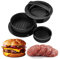 URCheers Hamburger Press Maker - Patty Maker - Burger Press -3 in 1 Non-Stick Meat Pie Mould for Stuffed Burgers, Pusher, Grill, Beef (Plastic 3 in 1)