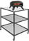 Outdoor Food Prep Dining Grill Table Cart Stainless Steel Work Table Pizza Oven Stand Table Pizza Oven Accessories Grill Cart on Wheels 80x60x90cm Medium