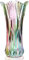 Kristallglas-Blumenvase, Regenbogenfarbene Glasvase, Pflanzenbehälter, dekorative Vase für Zuhause, Esstisch, Herzstück, Dekoration, Zubehör, Hochzeit, Urlaub, Party