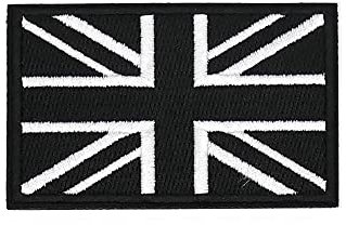 Tactical Union Jack 50x80mm, United Kingdom, Military Uniform Embroidered Sew-On/Hook and Loop Fabric Patch
