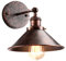 iDEGU Wandleuchte Industrielle Vintage Wandlampe Deckenleuchte Edison-Stil Metall Retro Lampe mit 180° Drehung E27 Fassung Lampe für Wohnzimmer Küche Flur Schlafzimmer, 22 cm (1 Stück, Rost)