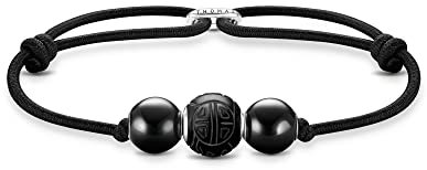Thomas Sabo Unisex Armband Bead schwarz 925 Sterlingsilber A2081-811-11-L22V