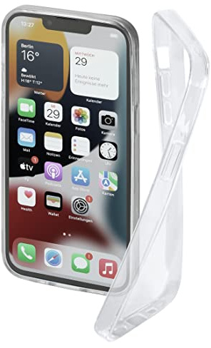 Hama Handyhülle für Apple iPhone 14 Plus „Crystal Clear“ (durchsichtige iPhone 14 Hülle aus TPU, Flexible Schutzhülle, Handyschutz mit Anti-Rutsch-Oberfläche) transparent