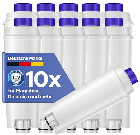 Milux 10x Ersatz für DeLonghi Wasserfilter - Kaffeevollautomaten-Wasserfilter