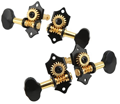 Omabeta Mechaniken, hohe Stabilität, einfache Bedienung, schwarzes und goldenes Metall, robuste Ukulelen Stimmwirbel für Bass