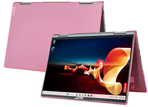 mCover Case ONLY Compatible for 2021~2024 14 Lenovo ThinkPad X1 Yoga Gen 6/7 / 8 Series 2-in-1 Windows Notebook PC (NOT Working with Other Lenovo Models) -Pink