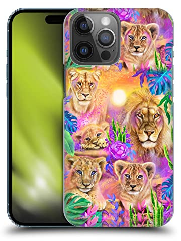 Head Case Designs Officially Licensed Sheena Pike Daydream Lions And Cubs Big Cats Hard Back Case Compatible With Apple iPhone 14 Pro Max