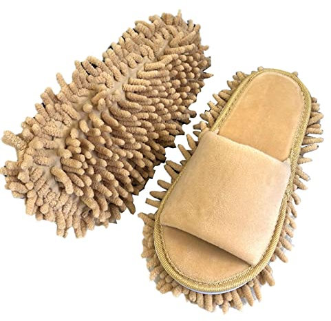 1 Pair Microfiber Dust Mop Slippers Lazy Quick Cleaning Floor Cleaning Slipper Shoes Cleanning Bathroom Washable Tools