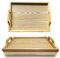 Lap Tray with Bean Bag Cushion Wood Design, for Men, Women, Bed Breakfast Tray with Carry Handles Serving Tray