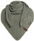 KNIT FACTORY - Dreiecksschal Coco - Damen Strickschal mit Wolle - Umschlagtuch für den Herbst und Winter - Winterschal - Dreieckstuch - Hochwertige Qualität - XXL Schal - 190x85 cm - Urban Green