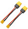 MULOUTSPO 2X RC Batterie Kabel Ansammlung XT60 Bis XT30 T-Stecker Stecker Buchse Stecker Stecker mit 16AWG Silikon Draht 100 mm