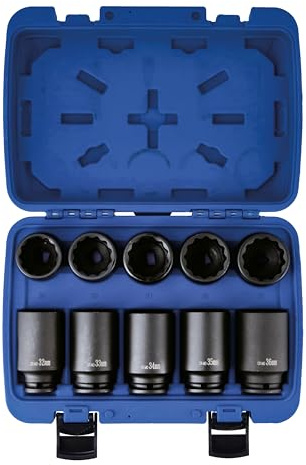 Laser 8700 Impact Hub Nut Socket Set 1/2 D 10pc
