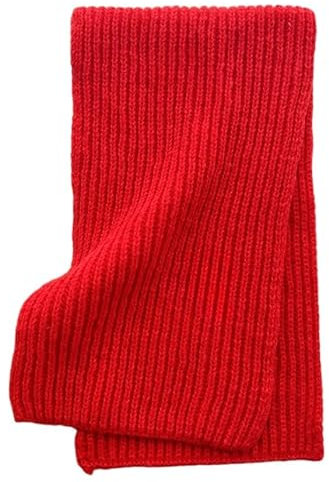 REPALY Schal Damen 1 Stück Herbst Winter Einfarbig Gestrickter Wollschal Für Paare Vielseitig Warmer Hals Rot