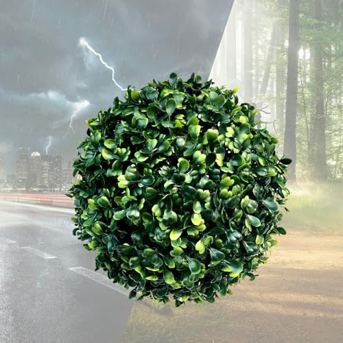 ATYUJKB Buchsbaumkugel Künstlich Graskugel Dia 20cm, Simulierter Dekorativer Grasball, Gefälschte Buchsbaum Kugel, Künstlicher Pflanzenball, Gefälschter Pflanzendekoration Grüne Grasbälle