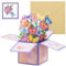 BOFUNX 3D Pop Up Karte Schmetterlinge auf Blumen Grußkarte Glückwunschkarten mit Umschlag Geburtstagskarte Schmetterling Geschenkkarte für Frau Freundin Mutter