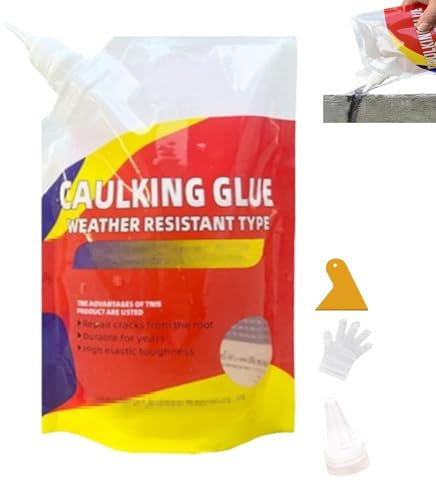 Scellant de Réparation Imperméable pour Dalles de Béton, de Scellant pour Béton Imperméable, Mastic et Scellant étanches pour Béton (1PCS)
