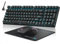 Teclado y mouse mecánicos para juegos, teclado retroiluminado LED de 98 teclas con tecla flotante negra, interruptor rojo, mouse ergonómico RGB para juegos con combo de alfombrilla de mouse, teclado