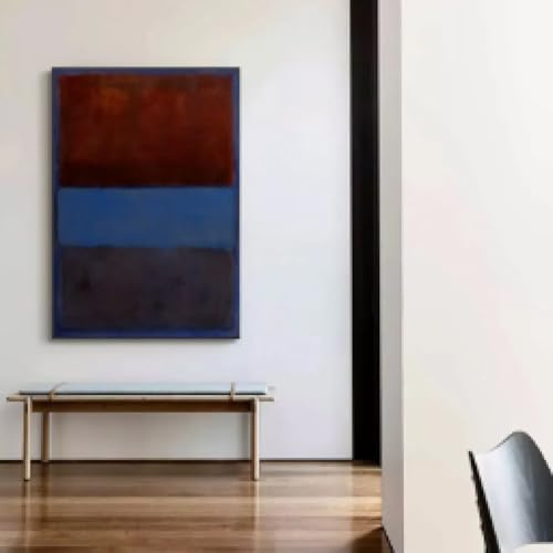 FOKTMS Mark Rothko, abstrakte Farbkunst auf Leinwand, Poster und Drucke, skandinavisches Leinwandgemälde, Wandkunst, Bild für die Inneneinrichtung, 70 x 100 cm, rahmenlos