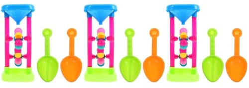 BESTonZON 3sätze Strandspielzeug Für Junge Mädchen Sanduhr Wassermühle Kreative Spielmöglichkeiten Für Strand Sandkasten Schwimmbad Garten Fördert Kreativität Soziale Fähigkeiten