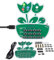 Löt Bausatz,WS2812B RGB LED Dimmer Elektronik 8421 BCD Code DIY Lötübungsset, Einzigartiges Blumenförmiges Design, ideales MINT-Lernprojekt für Zuhause und Schule