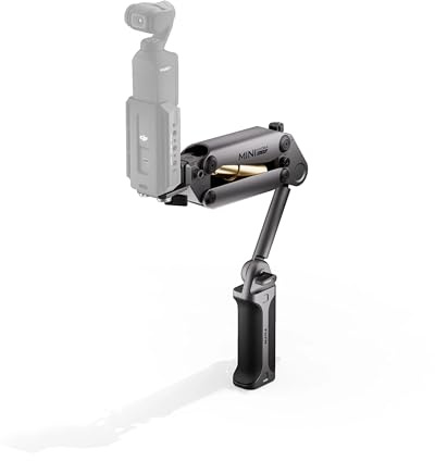 Tilta Hydra Alien Mini-Handheld-Set, Titangrau, kompatibel mit DJI Pocket 3 und Anderen Action-Cams/Smartphones, hydraulische Dämpfung, Verstellbarer Arm