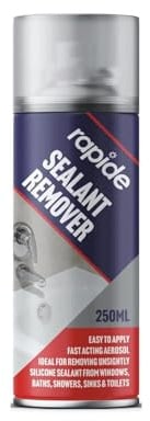 GSV Essentials Silicon Sealant Remover Spray, Fast Acting, Quick Drying, Easy To Apply, Durable And Long Lasting, Portable And Lightweight, Ideal For Removing Unsightly, 250ml (1PCS, 250ML)