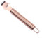 Lemon Zester Grater, Ergonomic Handle, Stainless Steel Head with Five Pointed Holes (rose gold)