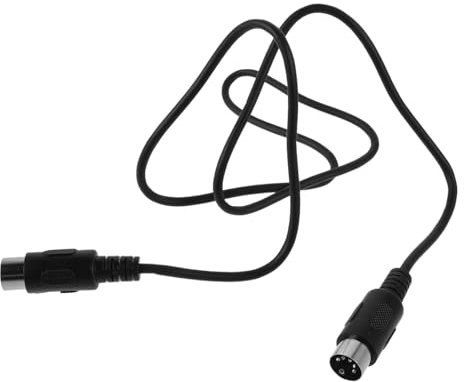 WESIEVYA Instrument Editing Line Audio Cables for Guitar Midi Piano Keyboard Cables Midi Cable for Keyboard Midi Extension Wire Audio Equipment Midi Cables Midi Cable for Guitar Black Pvc
