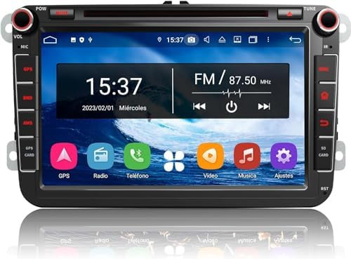 Autoradio NUOTIAN 8.8'' DVD Android 13 per Golf 5/6, VW T5, Polo 6R, 4 GB + 64 GB Wireless CarPlay, Android Auto, 2 Din, 8 Core, 4G, Navi, BT5.0, WiFi, USB, FM, TPMS, OBD2, DAB +, controllo vocale