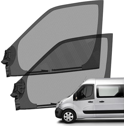 kswiown Insektenschutzgitter Ersatz für Renault Master/Vauxhall/Opel Movano 1997-2025, Magnetisches Insektennetz für Haustür (Paar) 2 Stück, Moskitonetze Atmungsaktiv für Outdoor Camping
