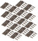 SHINEOFI 40Pièces Boîte Charnières Vintage Design Exquis pour Armoires Vis Incluses