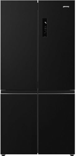 Smeg FQI60KD 522L American Style Fridge Freezer - Black