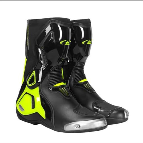 DHsdlpLU Stivali da Moto Lunghi da Uomo Sportivi Impermeabili da Turismo per Tutte Le Stagioni con Fodera Traspirante Scarpe Sportive Lunghe con,C-37