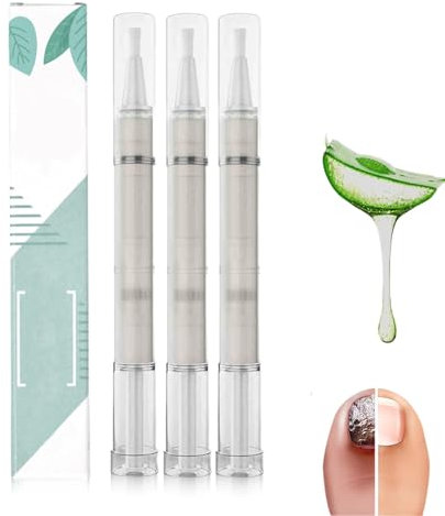 Nagelpflege-Stift, Nail Care Stift, Nagelpflegestift mit Teebaumöl, Aloe Vera & Vitamin E, für gepflegte Fingernägel & Fußnägel (3er)