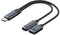JOFUUM Cable Adaptador USB C OTG para Teléfono 2 en 1, Tipo C A USB A con Puerto de Carga PD para Smartphone, Portátil, Tableta, Color Gris.