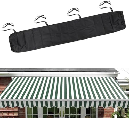 Terrassenmarkise für den Außenbereich, wasserdicht mit 210D PU-Oxford-Tuch, bietet zuverlässigen Schutz vor Sonneneinstrahlung und Regenschauer (4 m)