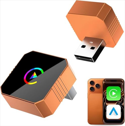 Qzonnect 2026 Wireless CarPlay & Android Auto Adapter 2-in-1, Ultraschneller WiFi 6 Dongle für Zero-Delay, Mini Kabellos Adapter mit Auto-Connect (USB/C) für werkseitig kabelgebundene Autos