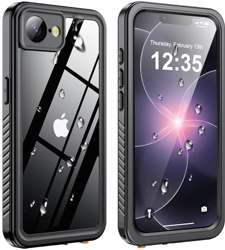 ANTSHARE for iPhone 17e/16e Case IP68 Waterproof Shockproof - Black | Built-in Screen Protector & Camera Protection, Full Body Heavy Duty Shockproof, Dropproof, Dustproof, Anti-Scratched