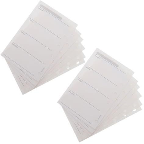 ASAKKURA Leere Wochenplanblätter A7 200 Stück 6 loch Einlegeblätter aus Papier für 6 ring Ordner mit Flexiblem Design und Effizienter Wochenplanung im Büro und Journaling