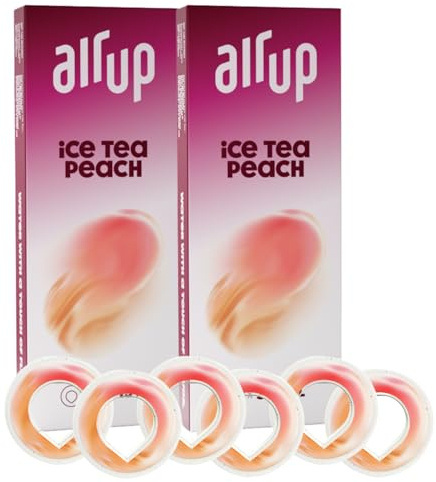 air up Ice-Tea Peach Multipack | 6x Pods | Tasting Set Flavour Pods for 30 litres of sugar-free | For original air up bottle