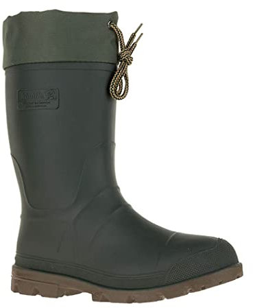 Kamik Icebreaker B20706, Stivali di gomma uomo, Colore Nero (Khaki/ Brn Sole), Taglia 46