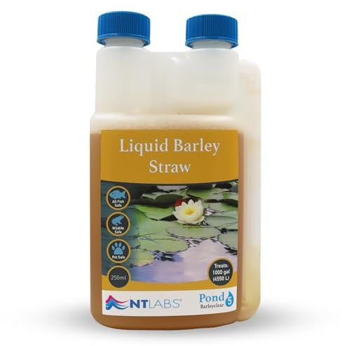 NT Labs Pond Barleyclear, Liquid Barley Straw, Natural Control of Green Algae and Blanket Weed in Ponds, Targets Green Water, Algae and Blanket Weed by Consuming Phosphates in Pond Water (250 ml)