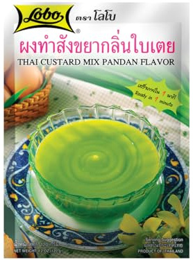 Lobo Thai Custard Mix Pandan Flavor 4.2 Oz