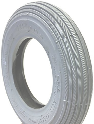 CST Rollstuhlreifen 7 x 1 3/4, auch 175x40, grau, Reifen mit Rillenprofil Leichtlauf, 2,5 bar (36 PSI), passend für manuellen Rollstuhl, Top-Qualität
