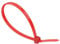Nylon Cable Ties Tie Wraps Zip Ties - Pack of 100 DIY Electrical (4.8 x 300mm, Red)