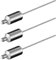 3 Stück Mini Abschlusswiderstand 75 Ohm End Widerstand für Antennendosen 2400MHz TV SAT