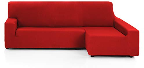 Martina Home Tunez Bezug für Chaiselongue, Baumwolle Polyester Elastan, rot, Brazo derecho