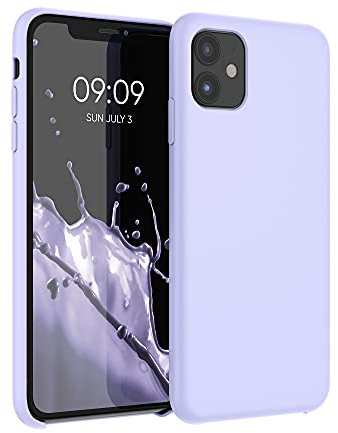 kwmobile Case Compatible with Apple iPhone 11 Case - TPU Silicone Phone Cover with Soft Finish - Light Lavender